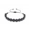 Hematit Bileklik 15 Petek Siyah