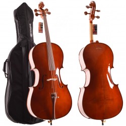 Çello (Viyolonsel) Dominguez 4/4 Gül Aksamlı Parlak DCR44CRP1