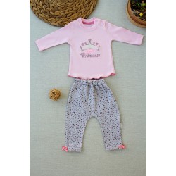 3-6 6-9 9-12 Ay Full Star Nakışlı Şapkalı Uzun Kollu Sweat 3lü Erkek Bebek Takımı