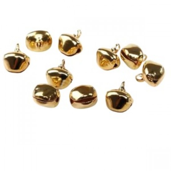 Amigurimi Mini Çan Altın Renk Çan 5li