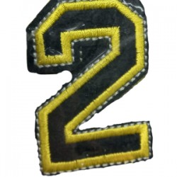 Aplike Ütü İle Yapışan 2 Rakamı Arma 2x4 Cm