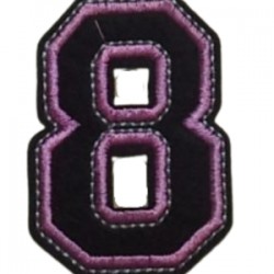 Aplike Ütü İle Yapışan 8  Rakamı  Arma 3x4 Cm