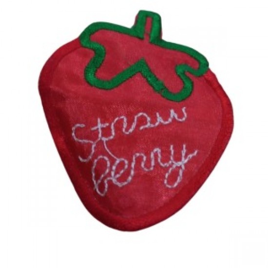 Aplike Ütü İle Yapışan Büyük Çilek Desen