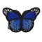 Aplike Ütü İle Yapışan Kelebek Lacivert Arma 7x5 Cm