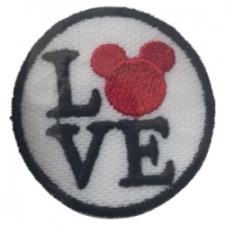 Aplike Ütü İle Yapışan Love Pati Arma 4 Cm Aplike Ütü İle Yapışan Love Pati Arma 4 Cm