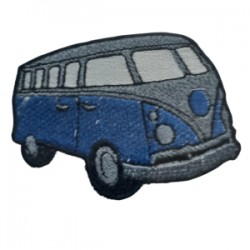Aplike Ütü İle Yapışan Otobüs Mavi - Gri Arma 4x2 Cm Aplike Ütü İle Yapışan Otobüs Mavi - Gri Arma 4x2 Cm