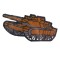 Aplike Ütü İle Yapışan Tank Turuncu Arma 4x3 Cm