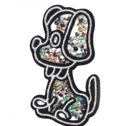 Aplike Ütü İle Yapışan Taşlı Sevimli Köpek Arma 3x5 Cm Aplike Ütü İle Yapışan Taşlı Sevimli Köpek Arma 3x5 Cm