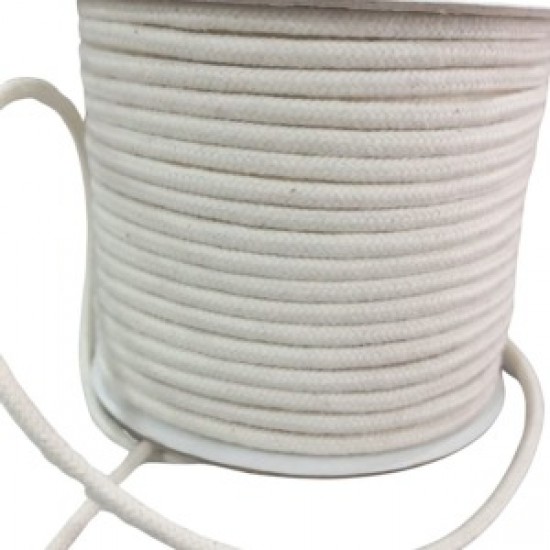 Bağcık İpi Pamuk 1 Cm Krem 1 Metre