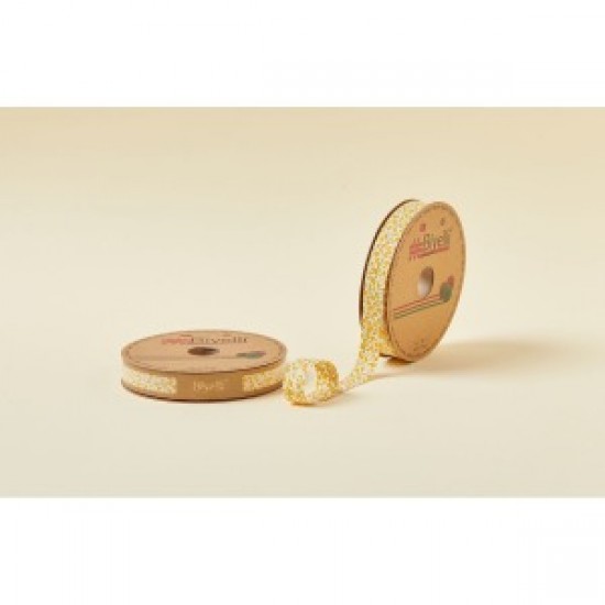 Biye Çiçekli Katlı A03 Sarı 2 Cm 25 Metre %65 Koton %35 Polyester