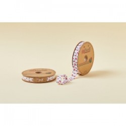 Biye Desenli Katlı A07 Kirazlı 2 Cm 25 Metre %65 Koton %35 Polyester