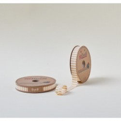 Biye Kalın Çizgili Katlı F06 Sarı 2 Cm 25 Metre %65 Koton %35 Polyester