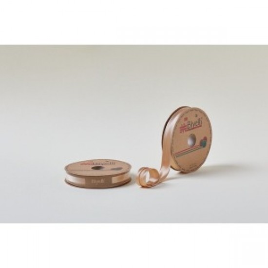 Biye Saten Katlı 080 Koyu Bej 2 Cm 25 Metre %100 Polyester