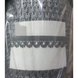 Çamaşır Lastiği Dantelli 1 Cm 75 Metre 1 Top Gri Çamaşır Lastiği Dantelli 1 Cm 75 Metre 1 Top Gri