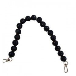 Çanta Askısı 40 Cm Akrilik Yuvarlak Kahverengi