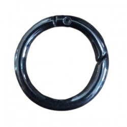 Çanta Halkası Yuvarlak 3 Cm Siyah