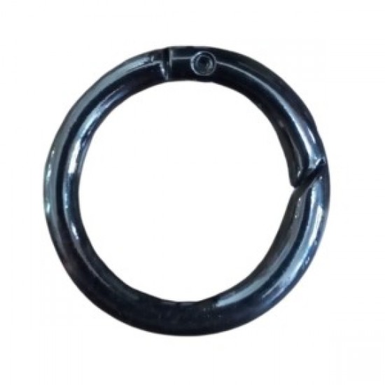 Çanta Halkası Yuvarlak 3 Cm Siyah