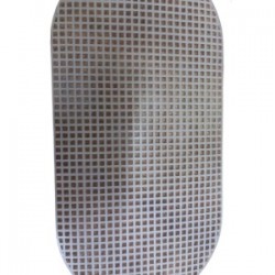 Çanta Kanvası Oval 30x15 Cm Beyaz