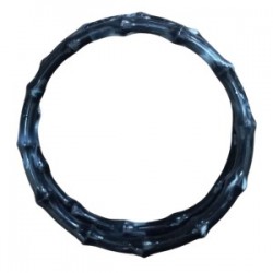 Çanta Sapı Akrilik Yuvarlak Siyah