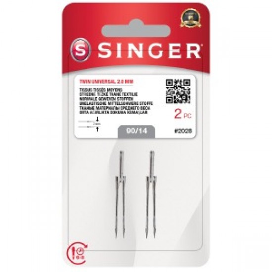 Çift İğne 2mm. (2li Blister/14 No.)