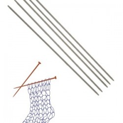 Çorap Şiş Metalize 20 Cm 2,5 Numara