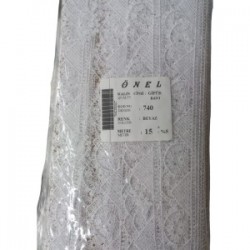 Dantel Polyester Güpür Bant Beyaz 15 Metre En 5 Cm On-740-b