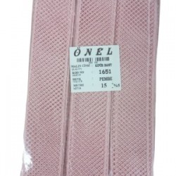 Dantel Polyester Güpür Bant Pembe 15 Metre En 3 Cm On-1651-p