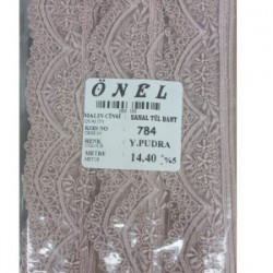Dantel Polyester Sanal Tül Bant Y.pudra 14,40 Metre En 3 Cm On-784-pu