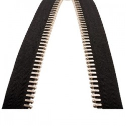 Demir Dişli Çanta Fermuarı En 3 Cm Siyah Demir Dişli Çanta Fermuarı En 3 Cm Siyah