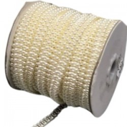 Dikilebilir Sıralı İnci En 1 Cm Krem 5 Metre Dikilebilir Sıralı İnci En 1 Cm Krem 5 Metre