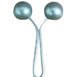 Eşarp Klipsi Top Model Düz Gri 1 Adet