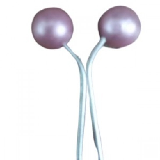 Eşarp Klipsi Top Model Düz Pembe 1 Adet