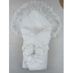 Yenidoğan İpek Pamuklu İnci Lüks Kundak Bebek Battaniyesi