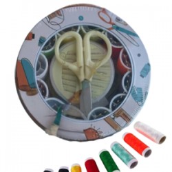 İplik Set Teneke Kutu Dikiş Seti