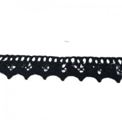 Kopanaki Dantel En 1,5 Cm Siyah 1 Metre