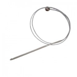 Misinalı Çelik Stoplu Tığ Şiş 5 Numara 60 Cm