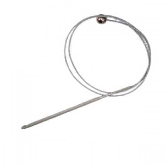 Misinalı Çelik Stoplu Tığ Şiş 5 Numara 60 Cm