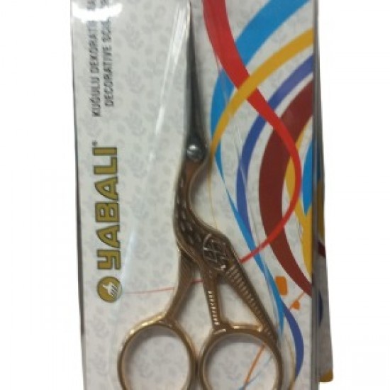 Nakış Makası Kuğulu Dekoratif Makas Altın Ybl-044 Model 10