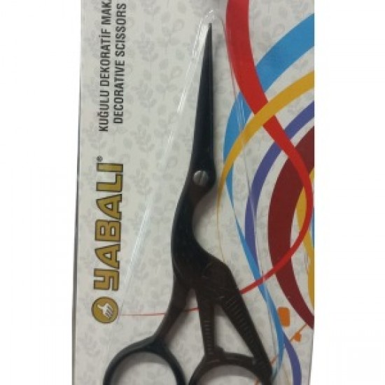 Nakış Makası Kuğulu Dekoratif Makas Siyah  Ybl-045 Model 11