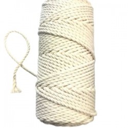 Pamuk Büklüm 3 Mm İp Krem