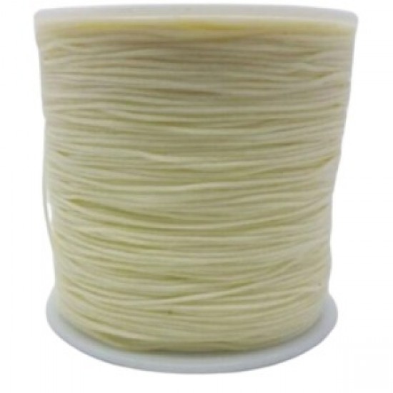 Paraşüt İpi, Bileklik-kolye Örgü İpi 1 Mm 50 Metre Krem