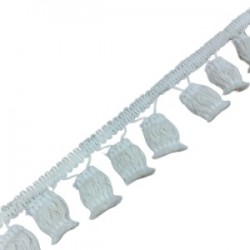 Ponpon Püskül Pamuk En 5 Cm Krem 5 Metre