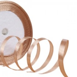 Saten Kurdele 1 Cm 10 Metre Açık Kahverengi