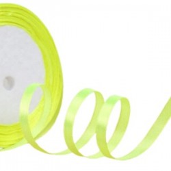 Saten Kurdele 1 Cm 10 Metre Açık Sarı