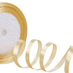 Saten Kurdele 2 Cm 10 Metre Koyu Bej