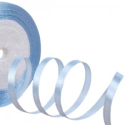 Saten Kurdele 6 Mm Bebe Mavisi 5 Metre