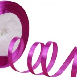 Saten Kurdele 6 Mm Fuşya 1 Metre Saten Kurdele 6 Mm Fuşya 1 Metre