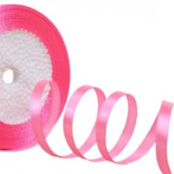 Saten Kurdele 6 Mm Şeker Pembe 5 Metre