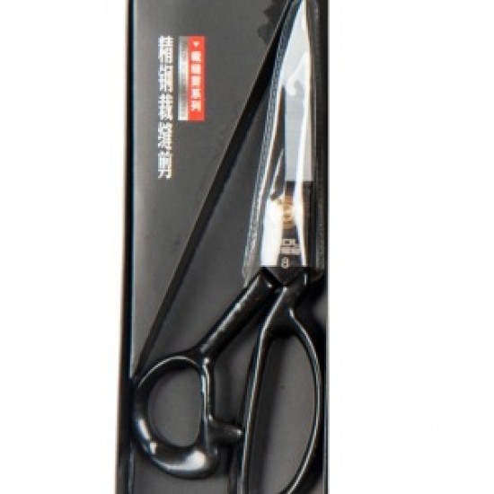 Terzi Makası Siyah Metal Saplı 8 Numara