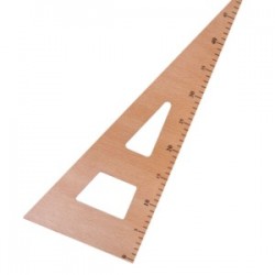Üçgen Riga Cetvel 45 Cm